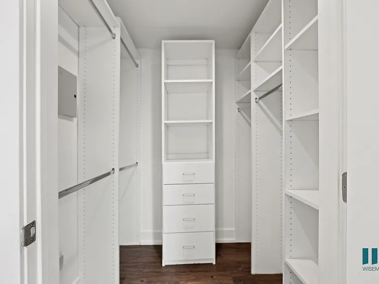 Walk-In Closet with Built-In Organizers