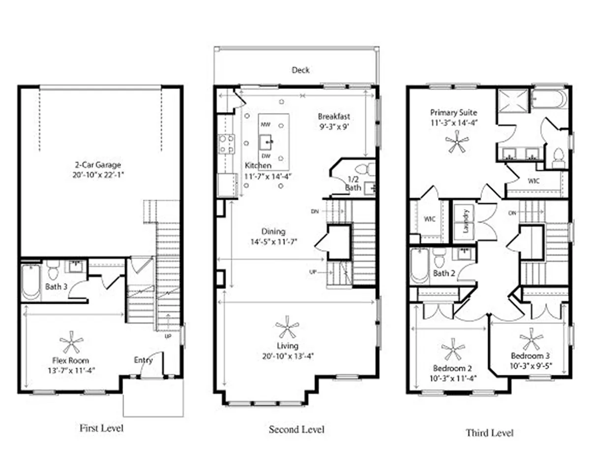 Floor plan Westbrook Townhome
