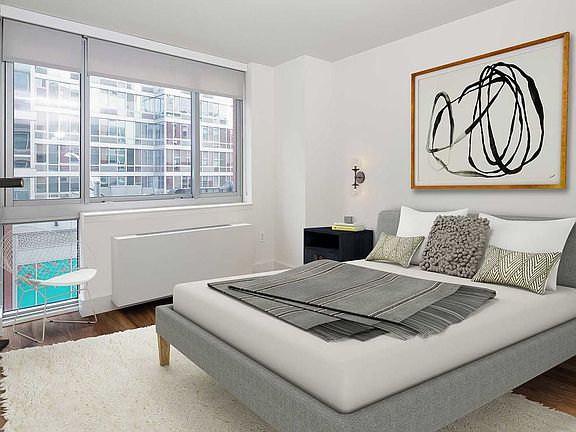 Signature Collection bedroom with roller shades