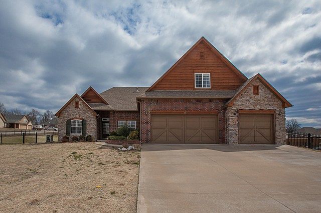 Brick Stone and Cedar Home
