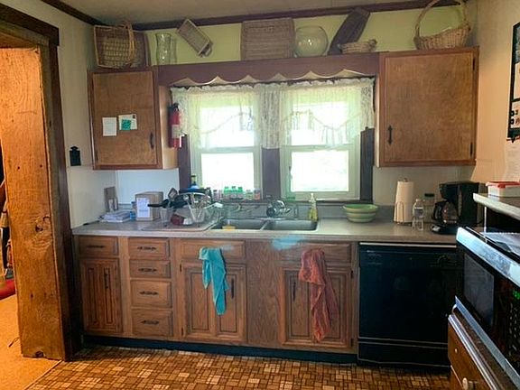 Kitchen looking out back window