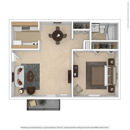 Floor plan 1 Bedroom Traditional Ground Floor