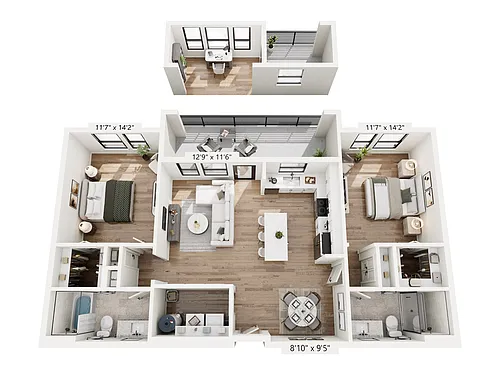 Floor plan B1