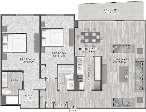 Floor plan B3