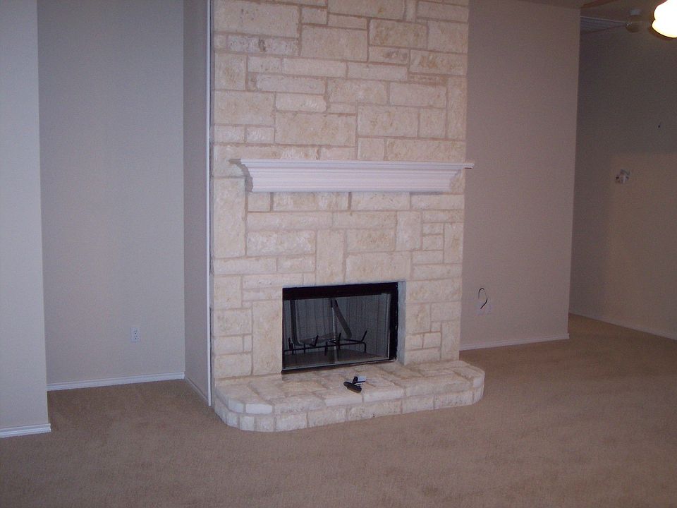 rock fireplace