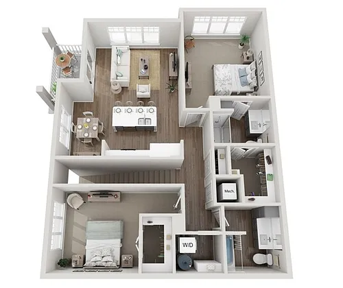 Floor plan 2C