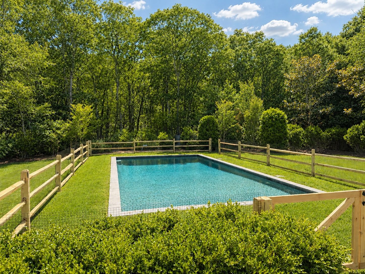 Backyard & Pool View