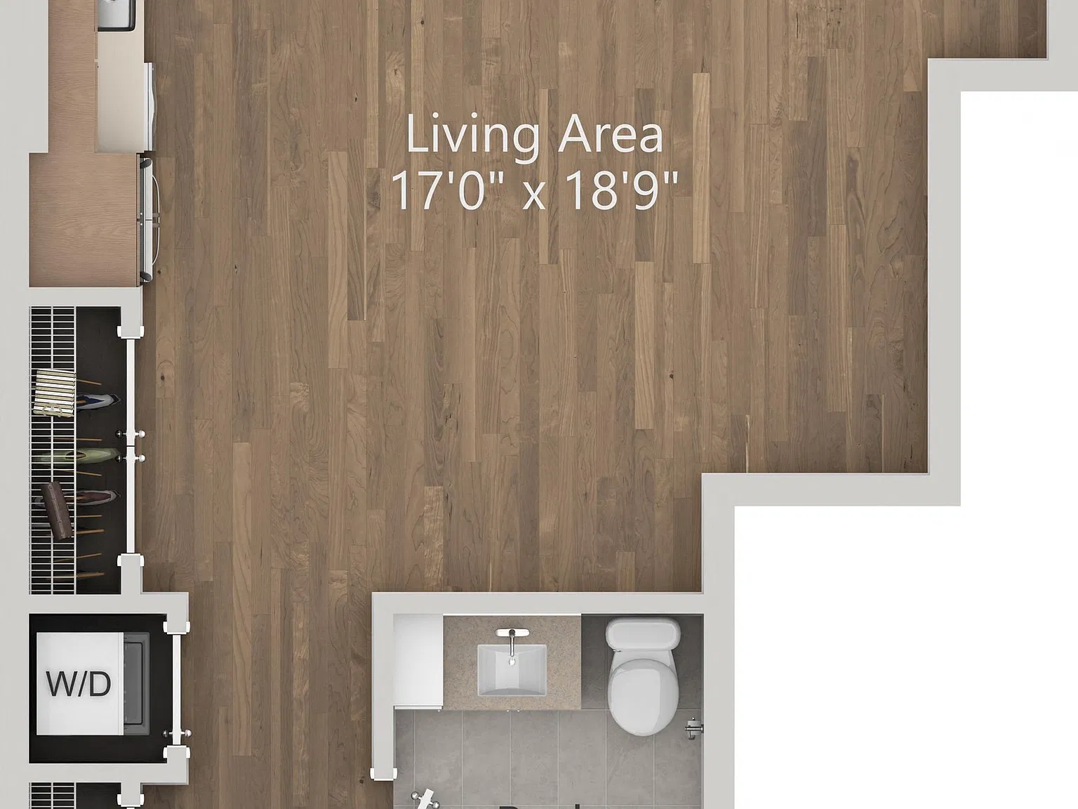 Studio, 1.0 bath, 546 sqft, $2,772 — Photo 1