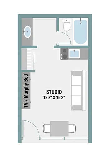 Floor plan Studio
