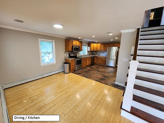 View from dining into kitchen