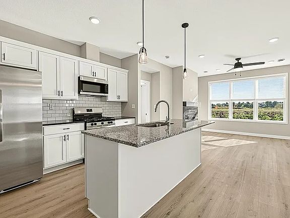 Open kitchen with island
