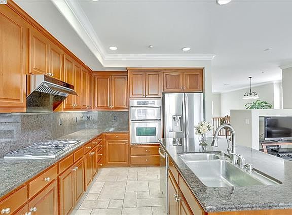 Gourmet kitchen. Gas stove top