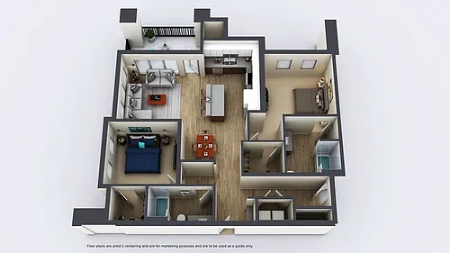 Floor plan 2B TYPE A