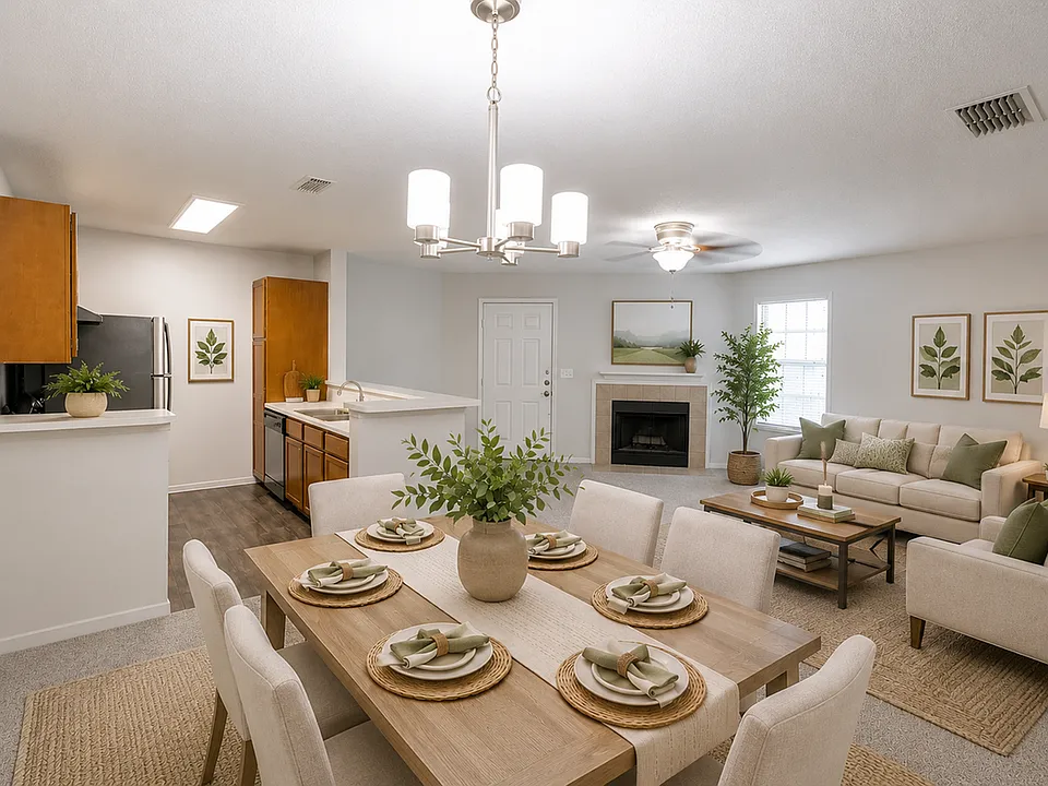 Living Room and Dining Room