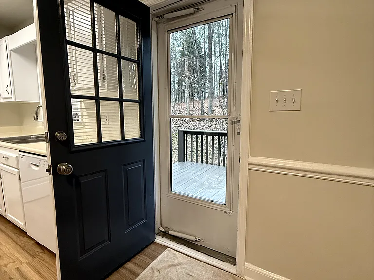Rear door to deck