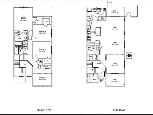 Floor plan 4-Bedroom Duplex Schofield