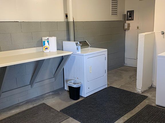 laundry room for the building