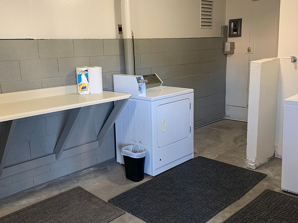 laundry room for the building