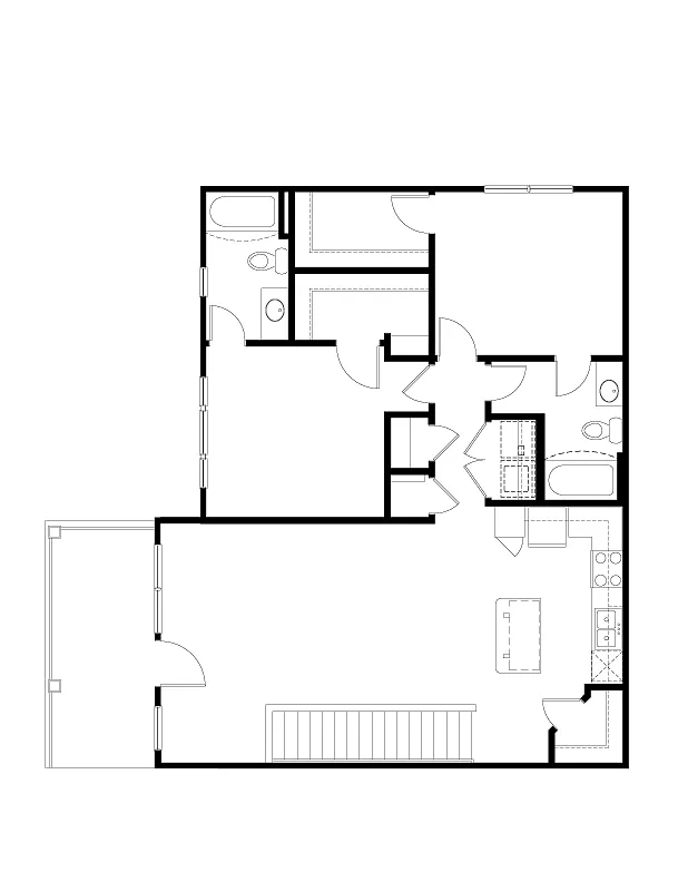 Floor plan 2 BR Designer Overlook