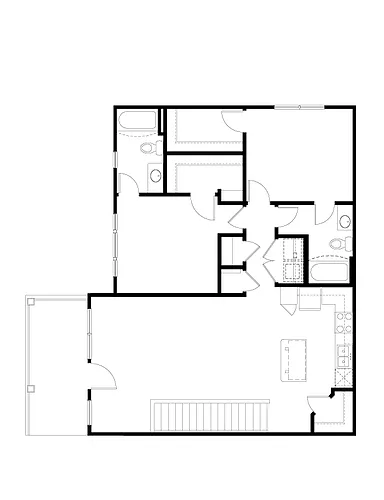 Floor plan 2 BR Designer Overlook