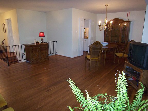 Living room and dining room