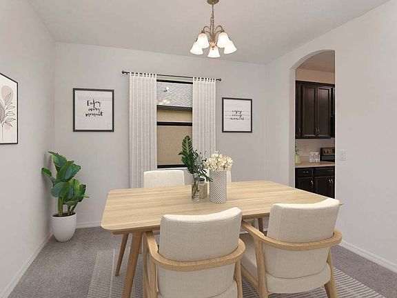 Juno new construction home plan dining room by William Ryan Homes Tampa