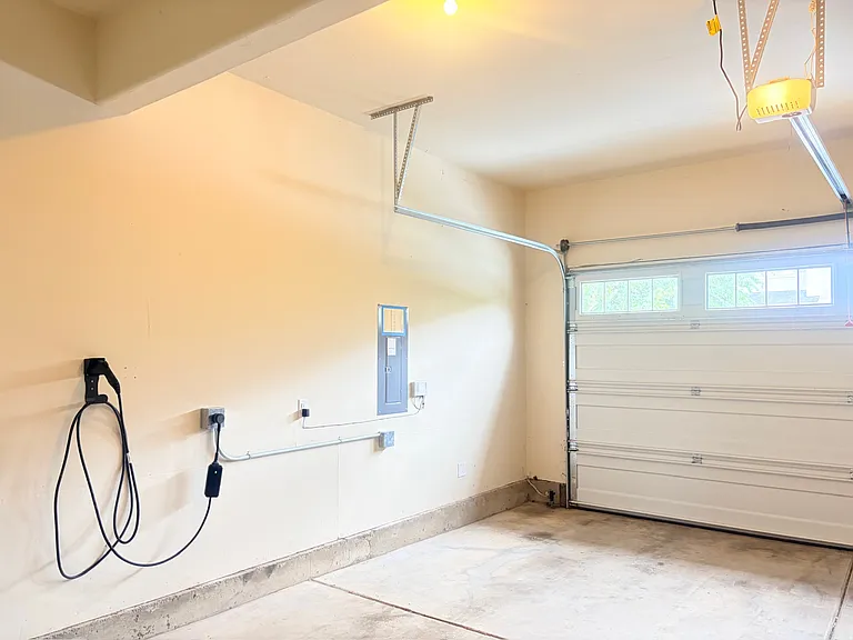 Level 2 EV ready 2-car garage
