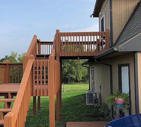 stairs to barn apartment