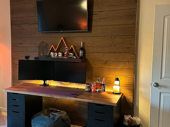 Bedroom - paneled wall