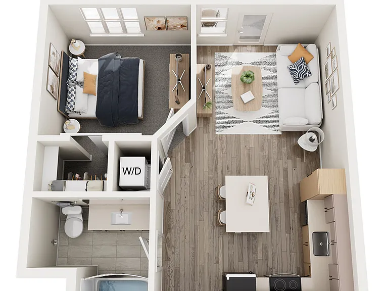 A3 -1x1 Floorplan A3 -1x1 Floorplan