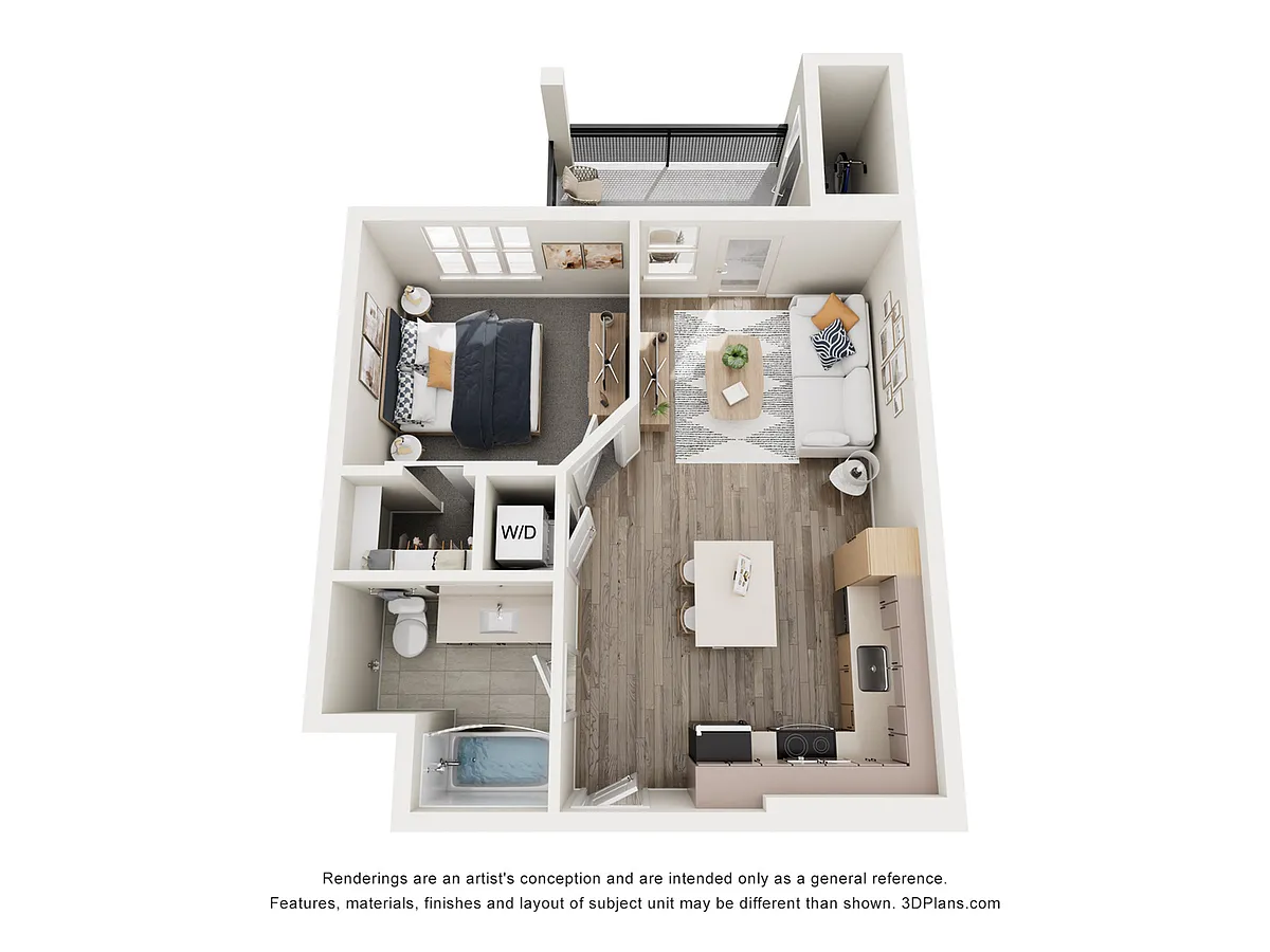 Floor plan A3 1X1