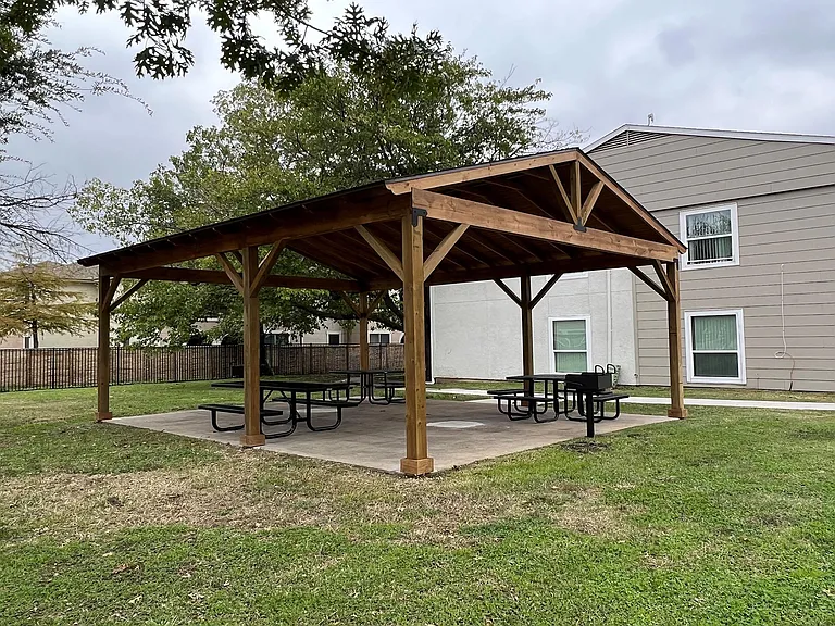 Property patio area