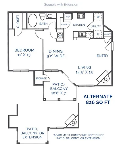 Floor plan Sequoia w Extension