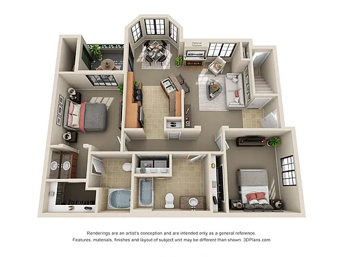 Floor plan Queen with Carport