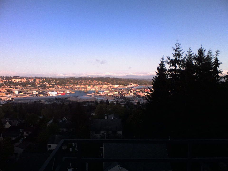 View off of the deck facing west