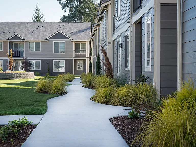 Our walkways at 5100 Summit Apartments