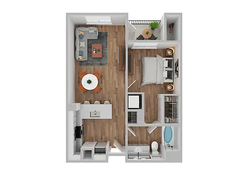 Floor plan A1A - Renovated