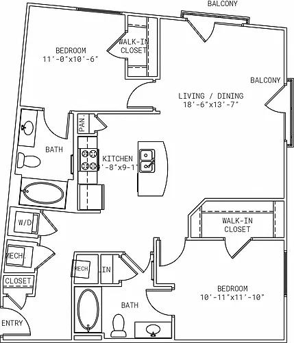 Floor plan 1-B3