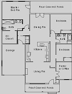 Floor plan flows well!