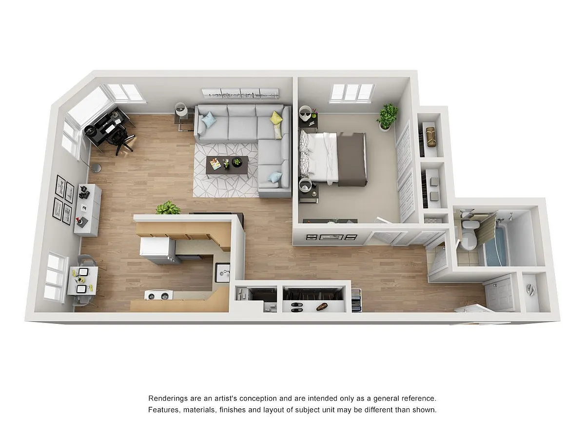 Floor plan 1X1