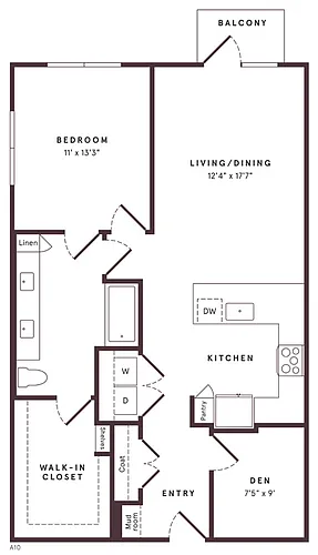 Floor plan A11 Den