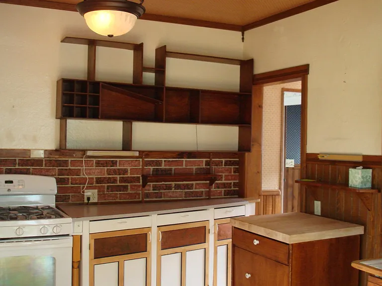 Unique Cabinetry in the Kitchen
Square Cabinet mid bottom Right Rolls
Convenient to Use where needed.