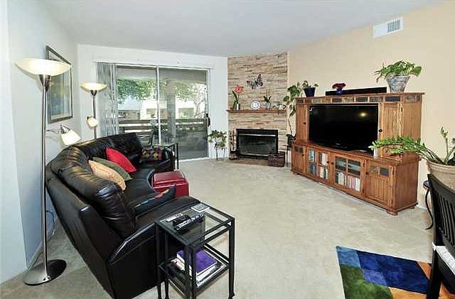 Living Room with Fireplace