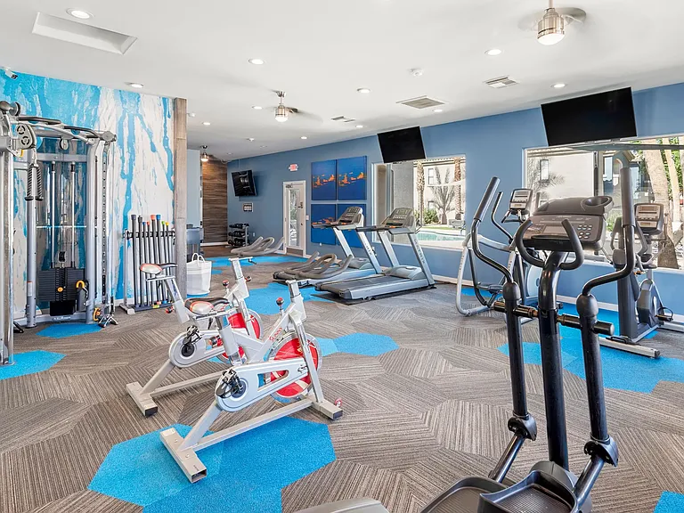 Our resident fitness center features all the cardio and strength training equipment you need.