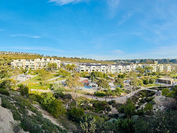 View of Civita Park from the rooftop deck