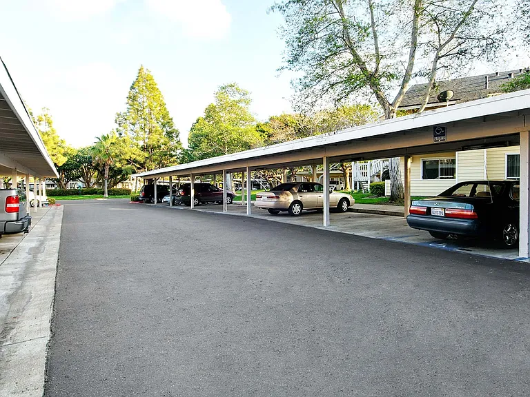 Covered parking keeps your car cool during the hot summer months