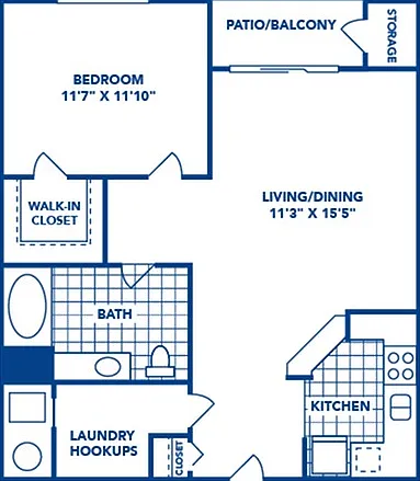 1 Bedroom | 1 Bath | 708 SF 1 Bedroom | 1 Bath | 708 SF