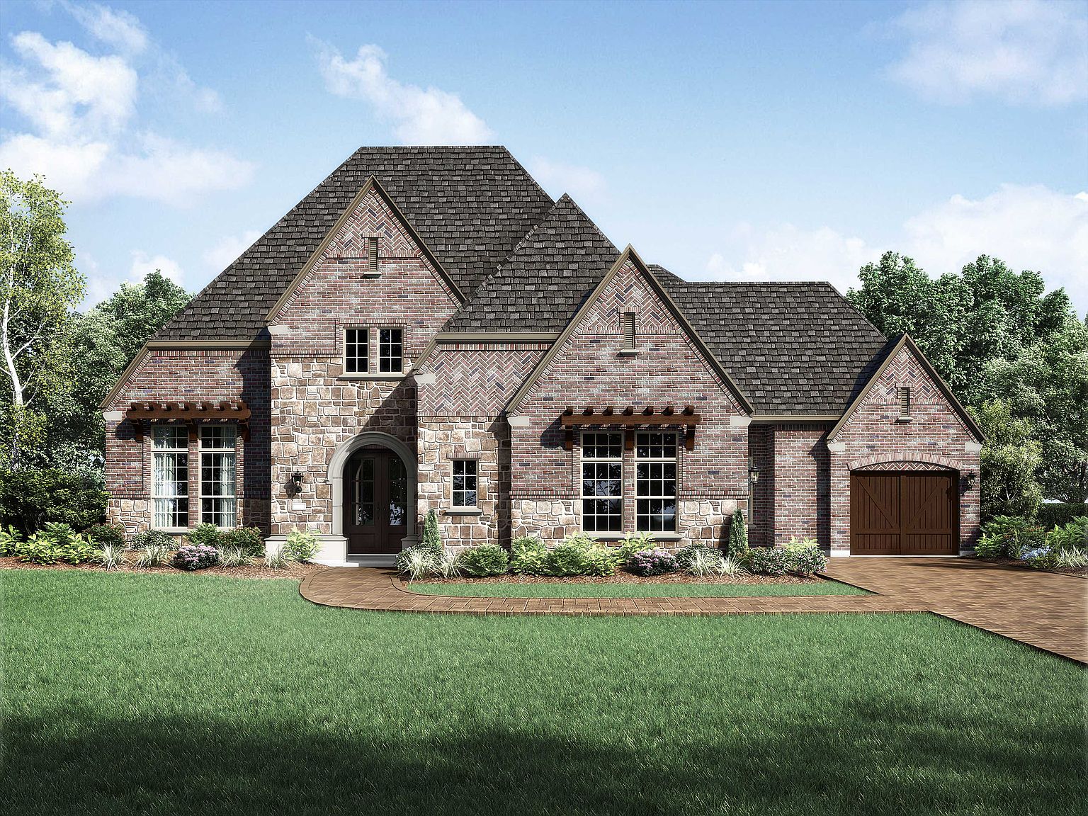 Plan 6731 Plan, Woodforest Huntington: 100ft. lots