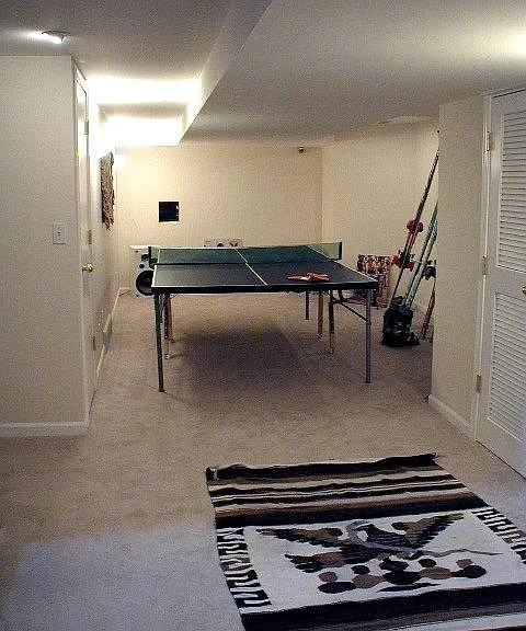 basement recreation room