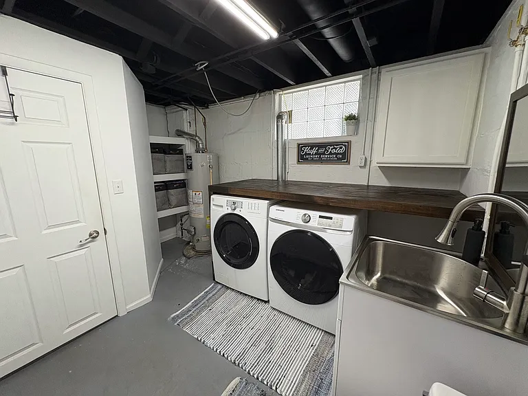 Laundry room and half bathroom